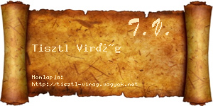 Tisztl Virág névjegykártya